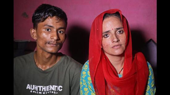 Sachin Meena (left) and Seema Haider. (AFP Photo)