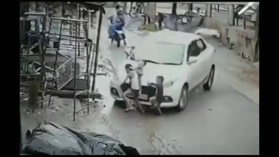 Screen grab from the viral video (sourced)
