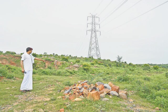 The mountain spot in Pachgavan where DSP Surinder Singh was killed allegedly by illegal stone miners on July 19, 2022. (Parveen Kumar/HT Photo) The mountain spot in Pachgavan where DSP Surinder Singh was killed allegedly by illegal stone miners on July 19, 2022. (Parveen Kumar/HT Photo)