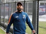 Dinesh Karthik during a practice session at T20 World Cup 2022 Dinesh Karthik during a practice session at T20 World Cup 2022