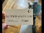 Woman's business card for dating becomes a hit with netizens. Woman's business card for dating becomes a hit with netizens.