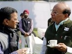 Delhi CM Arvind Kejriwal (left) and Delhi LG VK Saxena (right) (File Photo) Delhi CM Arvind Kejriwal (left) and Delhi LG VK Saxena (right) (File Photo)