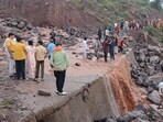 Heavy rainfall in Jammu and Kashmir caused landslides in several places.  (HT Photo) (File)