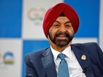 World Bank president Ajay Banga at the G20 finance ministers' and central bank governors' meeting in Gujarat on Tuesday. (Reuters photo) World Bank president Ajay Banga at the G20 finance ministers' and central bank governors' meeting in Gujarat on Tuesday. (Reuters photo)