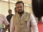 Samajwadi Party MLA Abu Azmi. Samajwadi Party MLA Abu Azmi.