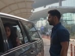 Janhvi Kapoor and Varun Dhawan in a still from Bawaal. 