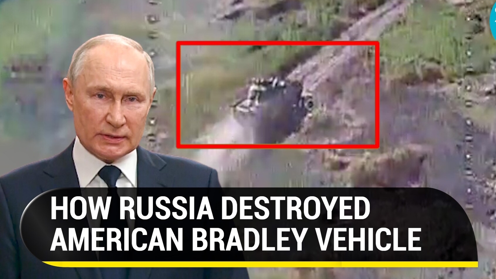 Russian Kamikaze Drone Blows Up American Bradley Infantry Vehicle In ...