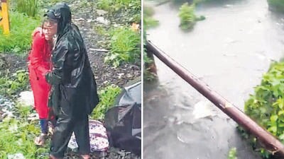 Six-month-old baby falls into nullah, gets swept away