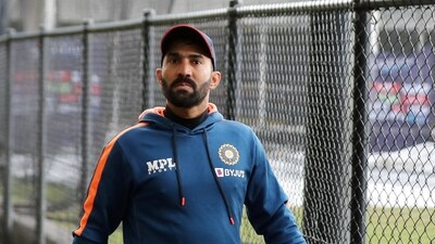 Dinesh Karthik during a practice session at T20 World Cup 2022 (ANI ) Dinesh Karthik during a practice session at T20 World Cup 2022 (ANI )