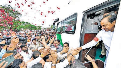 As part of his plans, KCR, as the chief minister is called, will travel to Wategaon village of Sangli district on August 1 to take part in the birth anniversary celebrations of Dalit social reformer and author Tukaram Bhaurao Sathe, also known as Annabhau Sathe (ANI) As part of his plans, KCR, as the chief minister is called, will travel to Wategaon village of Sangli district on August 1 to take part in the birth anniversary celebrations of Dalit social reformer and author Tukaram Bhaurao Sathe, also known as Annabhau Sathe (ANI)