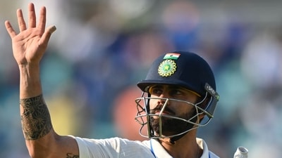 India's Virat Kohli waves to supporters as he walks off the field (AFP) India's Virat Kohli waves to supporters as he walks off the field (AFP)
