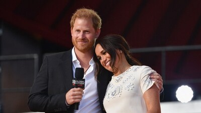 (FILES) Britain's Prince Harry and Meghan Markle struggle with marital woes. (AFP)