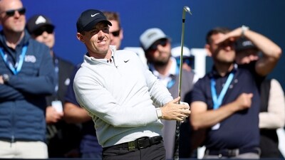 Rory McIlroy in action during a practice round (REUTERS)