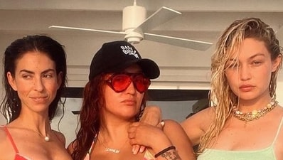 Gigi Hadid shared holiday photos with her friends on Instagram. Gigi Hadid shared holiday photos with her friends on Instagram.