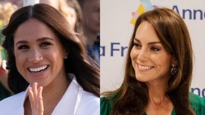 Princess Kate has sent Meghan Markle "a clear message to back off" amid their feud, a source has said (AP Photo/Peter Dejong, File, princeandprincessofwales/Instagram) Princess Kate has sent Meghan Markle "a clear message to back off" amid their feud, a source has said (AP Photo/Peter Dejong, File, princeandprincessofwales/Instagram)