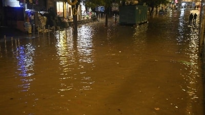 Water logged at Hindama, Parel due to heavy rain in Mumbai. (Satish Bate/Hindustan Times) Water logged at Hindama, Parel due to heavy rain in Mumbai. (Satish Bate/Hindustan Times)