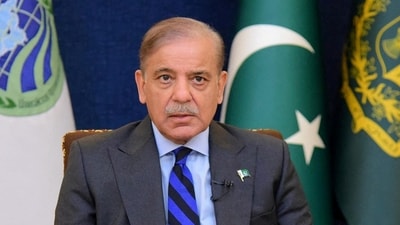 Pakistan's Prime Minister Shehbaz Sharif. (via REUTERS)