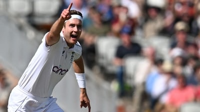England's Stuart Broad celebrates after taking his 600th wicket (AFP) England's Stuart Broad celebrates after taking his 600th wicket (AFP)
