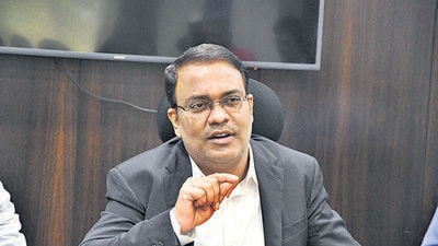 Thane, India - March 4, 2020: Thane civic commissioner Sanjeev Jaiswal finally handed over his charge as the Thane Municipal Corporation’s civic commissioner in Thane ,India, Wednesday, March 04,2020.( Praful Gangurde/ HT Photo) (HT PHOTO)