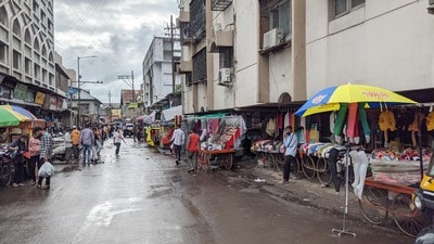 The commissioner also expressed unhappiness over the road works in various parts of the city which went on till late June and potholes have already come up. (HT PHOTO)