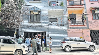 The girl was employed by a family living on the second floor of a Dwarka Sector-8 house. (Vipin Kumar/HT PHOTO)