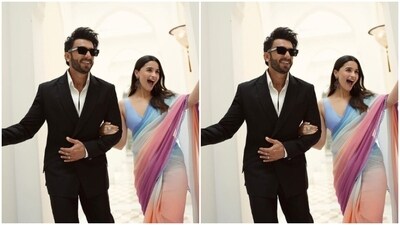 "Delhi mai apni Kahaani lekar aaye hai Rocky aur Rani (Rocky and Rani have brought their story to Delhi)," Alia captioned her pictures. (Instagram/@aliaabhatt) "Delhi mai apni Kahaani lekar aaye hai Rocky aur Rani (Rocky and Rani have brought their story to Delhi)," Alia captioned her pictures. (Instagram/@aliaabhatt)