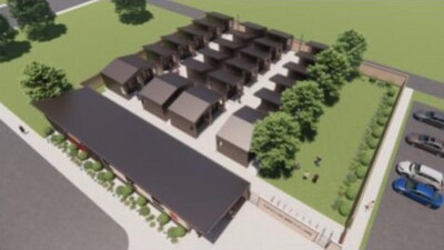 The William Booth Village will feature 28 cabins and a community center. (Salvation Army via ktvq) The William Booth Village will feature 28 cabins and a community center. (Salvation Army via ktvq)