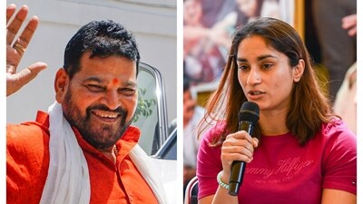 Brij Bhushan and Vinesh Phogat Brij Bhushan and Vinesh Phogat