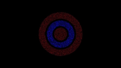 Optical Illusion: Which circle appears in front - blue or red? (Twitter/@AkiyoshiKitaoka) Optical Illusion: Which circle appears in front - blue or red? (Twitter/@AkiyoshiKitaoka)