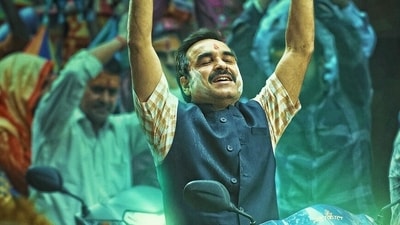 Pankaj Tripathi in a still from OMG 2. Pankaj Tripathi in a still from OMG 2.