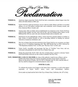 Letter from Mayor of City of Santa Clara Lisa Gillmor Letter from Mayor of City of Santa Clara Lisa Gillmor