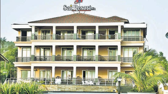 Murud, India - March 26, 2022: Sai Resort, alleged by Kirit Somaiya that the resort is owned by the State Transport Minister and Shiv Sena leader Anil Parab, who has denied any connection to the said resort and threatened to move court against the BJP leader for maligning his image, in Murud, India, on Saturday, March 26, 2022. ((Photo by Anil Phalke/HT Photo) (Hindustan Times)