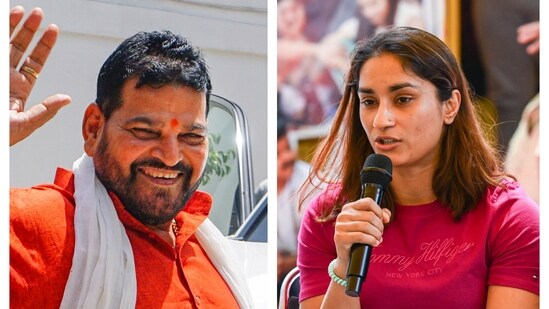 Brij Bhushan and Vinesh Phogat