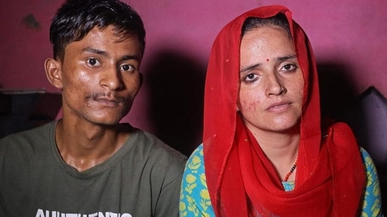 Sachin Meena (left) and Seema Haider. (AFP file)