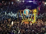 Kerala ex-Chief Minister Oommen Chandy's body being taken to his hometown Puthupally in Kottayam. Kerala ex-Chief Minister Oommen Chandy's body being taken to his hometown Puthupally in Kottayam.