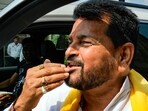 BJP MP Brij Bhushan Sharan Singh leaves after the first day of Monsoon session of Parliament BJP MP Brij Bhushan Sharan Singh leaves after the first day of Monsoon session of Parliament