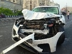 The driver of the car, identified as Satya Patel, also suffered injuries. (ANI) The driver of the car, identified as Satya Patel, also suffered injuries. (ANI)