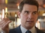 Tom Cruise as Ethan Hunt in Mission Impossible Dead Reckoning Part One. Tom Cruise as Ethan Hunt in Mission Impossible Dead Reckoning Part One.