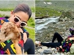 Sara Ali Khan explores the beauty of the mountains in Kashmir as she dons a multi-coloured top and black tights. Sara Ali Khan explores the beauty of the mountains in Kashmir as she dons a multi-coloured top and black tights.
