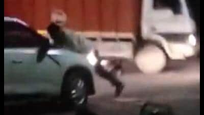 A screen grab of the video which surfaced on the internet on Thursday. A screen grab of the video which surfaced on the internet on Thursday.