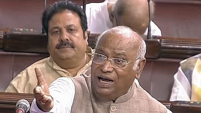 Leader of Opposition in Rajya Sabha Mallikarjun Kharge (ANI)
