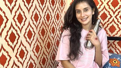 Charu Asopa in her makeup room on the sets of her TV show, where she spent the night. Charu Asopa in her makeup room on the sets of her TV show, where she spent the night.