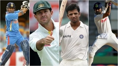 Virat Kohli (extreme right) will become the only tenth player to reach 500 international matches. From L to R - Sachin Tendulkar, Ricky Ponting, Rahul Dravid, and Kohli (Files) Virat Kohli (extreme right) will become the only tenth player to reach 500 international matches. From L to R - Sachin Tendulkar, Ricky Ponting, Rahul Dravid, and Kohli (Files)