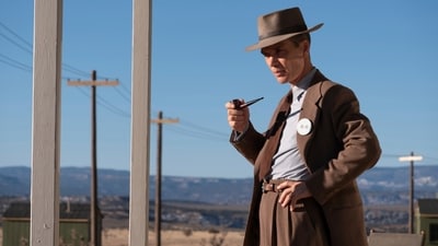 Cillian Murphy plays J Robert Oppenheimer in Oppenheimer. Cillian Murphy plays J Robert Oppenheimer in Oppenheimer.