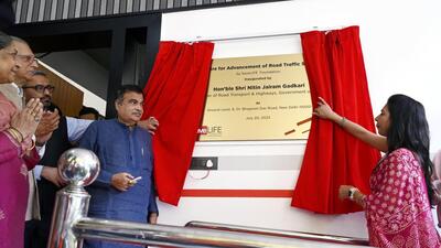 Union minister Nitin Gadkari inaugurates the Centre for Advancement of Road Traffic Safety in New Delhi on Thursday. (ANI) Union minister Nitin Gadkari inaugurates the Centre for Advancement of Road Traffic Safety in New Delhi on Thursday. (ANI)
