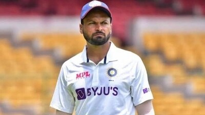 Mukesh Kumar made his debut in India vs West Indies 2nd Test Mukesh Kumar made his debut in India vs West Indies 2nd Test