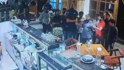 CCTV footage from Jaipur hotel showing Harshdeep Khachariyawas in the hotel premises. CCTV footage from Jaipur hotel showing Harshdeep Khachariyawas in the hotel premises.