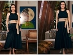 Dia Mirza, who is a strong supporter of sustainable fashion, recently took to her Instagram handle to share a string of photos of herself in a simple yet chic black dress.&nbsp;
