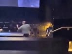A shocking moment caught on camera showed a Florida man, 63, being viciously attacked in a movie theatre (Broward County Sheriff's Office) A shocking moment caught on camera showed a Florida man, 63, being viciously attacked in a movie theatre (Broward County Sheriff's Office)