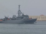 The Black Sea Fleet "carried out live firing of anti-ship cruise missiles at the target ship. 